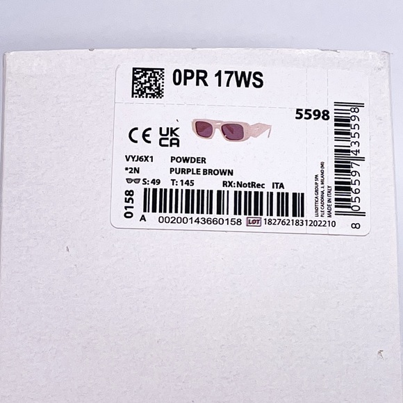 NEW PRADA PR17WS VYJ6X1 UNISEX SUNGLASSES PR 17WS PRADA NEW COLLECTION SPR 17W - Picture 11 of 11